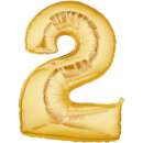 Gold Foil Number Balloon - 2